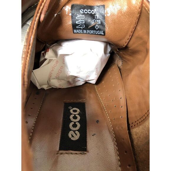 Ecco Vibram Gumlite Brown Leather Square Toe Oxfords Dress Shoes Men Sz 45EU/12M main image 6